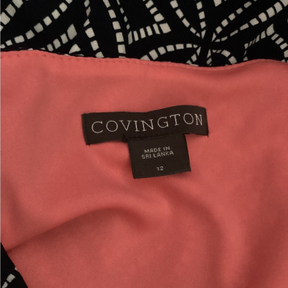 Covington Size 12 Patterned Curve Hugging Dress - image 6